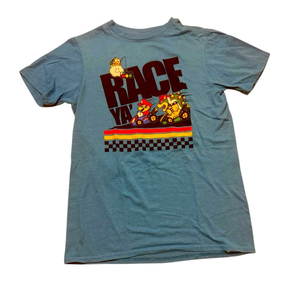 Super Mario | Nintendo Graphic Tee Boys Size Large L T-Shirt Mario Kart